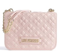 Love Moschino Quilted Schultertasche rosa