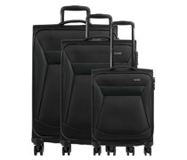 Travelite Chios 4-Rollen Trolley Set schwarz