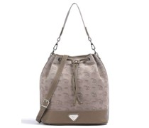 Maison Mollerus Stampato Niesen Bucket bag taupe