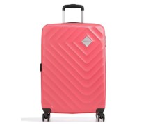 American Tourister Summer Square 4-Rollen Trolley koralle