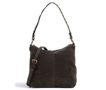 Liebeskind Aissa Hydro Suede Beuteltasche dunkelbraun
