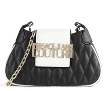 Versace Jeans Couture Logo Loop Umhängetasche schwarz/weiß