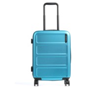 Samsonite Quadrix 4-Rollen Trolley blau metallic