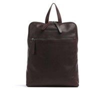 The Chesterfield Brand Cow Wax Pull Up Cuvo Rucksack dunkelbraun