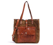 Campomaggi Shopper grün/braun