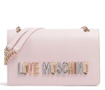 Love Moschino Colorful Logo Schultertasche rosa