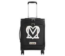 Love Moschino 4-Rollen Trolley schwarz/weiß