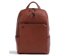 Piquadro Black Square Laptop-Rucksack cognac