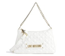 Love Moschino Quilted Umhängetasche weiß