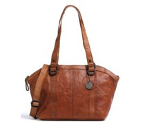 Spikes & Sparrow Bronco Schultertasche cognac