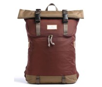 Doughnut Jungle Christopher Rolltop Rucksack rot/braun