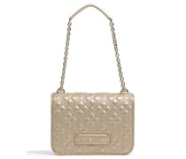 Love Moschino Quilted Schultertasche gold