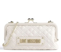 Love Moschino Quilted Umhängetasche elfenbein