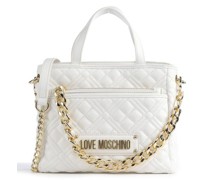 Love Moschino Quilted Handtasche weiß