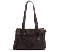 Spikes & Sparrow Bronco Schultertasche dunkelbraun