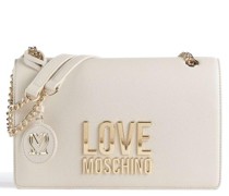 Love Moschino Love Lettering Schultertasche elfenbein