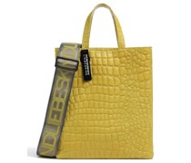 Liebeskind Paper Bag Waxy Croco M Handtasche gelb