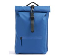 Rains Rolltop Rucksack blau