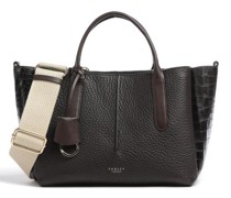 Radley London Hillgate Place Faux Croc Handtasche dunkelbraun