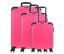 Travelite Cruise 4-Rollen Trolley Set pink