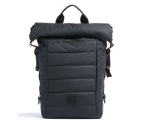 Rains Loop Rolltop Rucksack schwarz