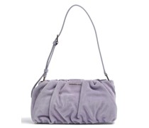 Mandarina Duck Velvet Plisse Schultertasche violett