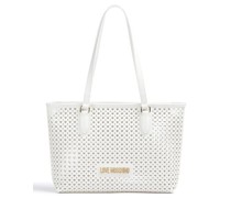 Love Moschino Heart Pattern Shopper weiß
