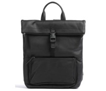 The Chesterfield Brand Cow Wax Pull Up Bero Rucksack schwarz