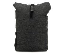 Brooks England Pickwick Small Tex Rolltop Rucksack schwarz