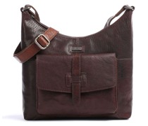 Spikes & Sparrow Bronco Schultertasche dunkelbraun