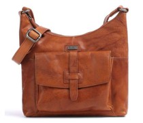 Spikes & Sparrow Bronco Schultertasche cognac