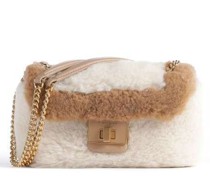 Kate Spade New York Evelyn Faux Shearling Umhängetasche natur