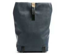 Brooks England Pickwick Cotton Canvas Small Rolltop Rucksack blau