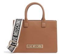 Love Moschino Webbing Strap Handtasche braun