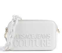 Versace Jeans Couture Institutional Logo Umhängetasche weiß