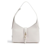 Lancaster Foulonne Double Hook Schultertasche weiß
