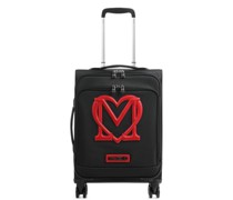 Love Moschino 4-Rollen Trolley schwarz