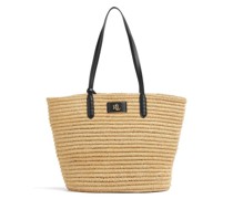 Lauren Ralph Lauren Straw Brie 31 Shopper natur/schwarz