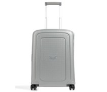 Samsonite S'Cure 4-Rollen Trolley silber