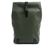 Brooks England Pickwick Cotton Canvas Small Rolltop Rucksack olivgrün