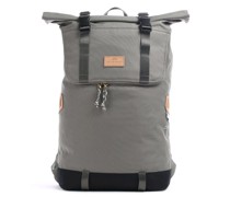 Doughnut Reborn Christopher Rolltop Rucksack graugrün