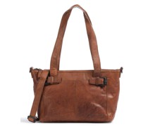 Spikes & Sparrow Bronco Schultertasche cognac