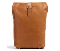 Brooks England Pickwick Leather Small Rolltop Rucksack cognac