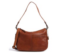 Spikes & Sparrow Bronco Schultertasche cognac