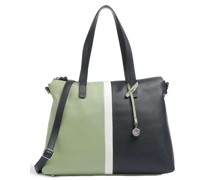Picard Stripes Shopper blau/grün