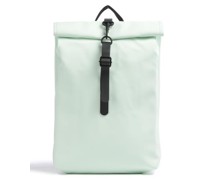 Rains Mini Rolltop Rucksack mintgrün