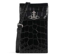 Vivienne Westwood Crocodile Handytasche schwarz