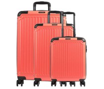 Travelite Cruise 4-Rollen Trolley Set koralle