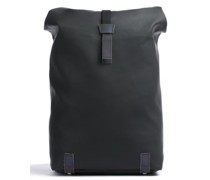 Brooks England Pickwick Coated Remade Large Rolltop Rucksack schwarz