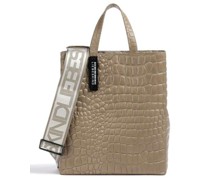 Liebeskind Paper Bag Croco Shopper olivgrün